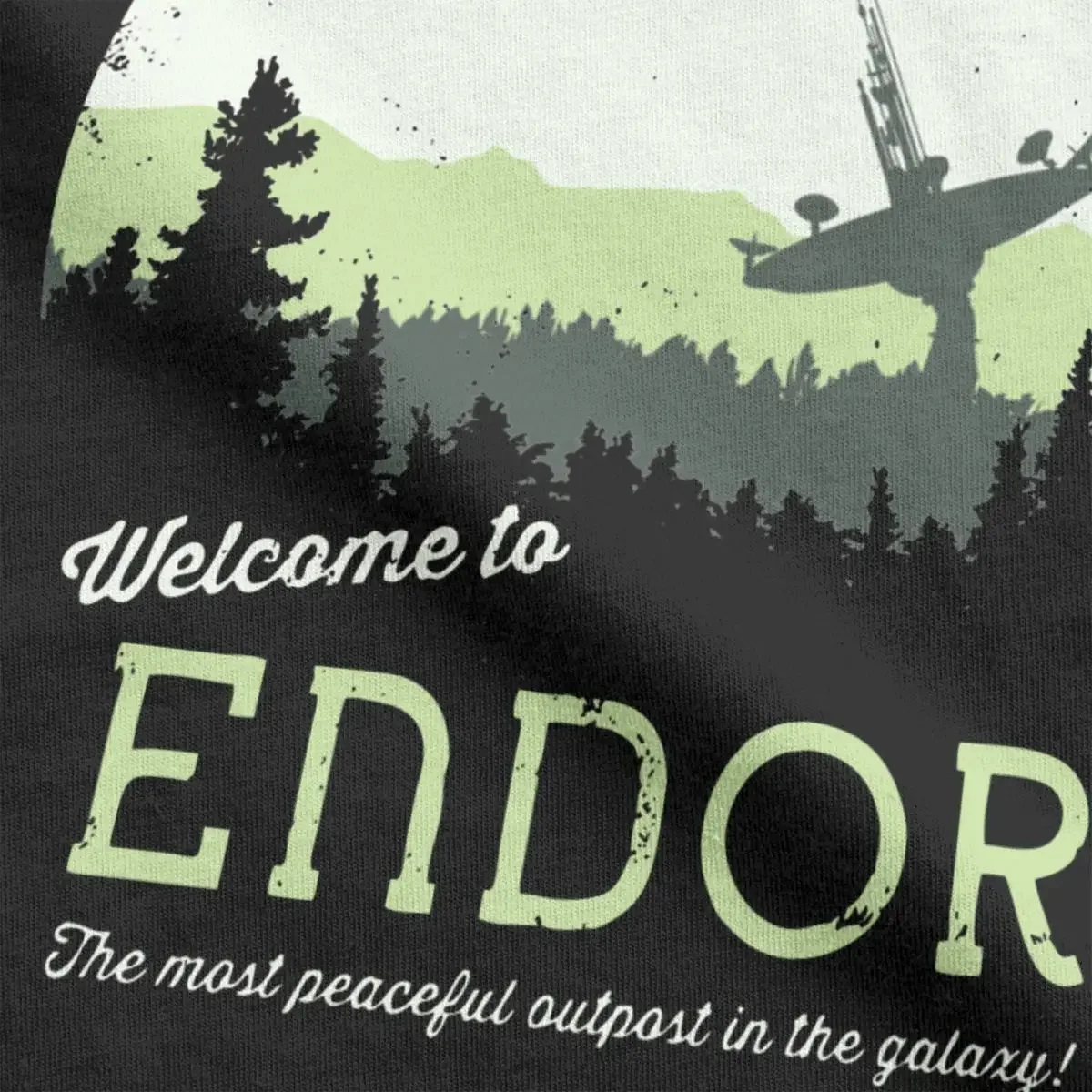 Welcome To Endor T Shirts Men\'s Pure Cotton Novelty T-Shirts Crewneck Visit Tatooine Tee Shirt Short Sleeve Clothes Printing