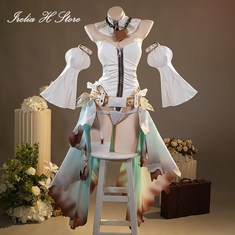 Illusional FGO Saber Nero Cosplay Kostüm Nero Braut Kleid weibliche Anime Nero Sexy Overall Halloween Kostüm