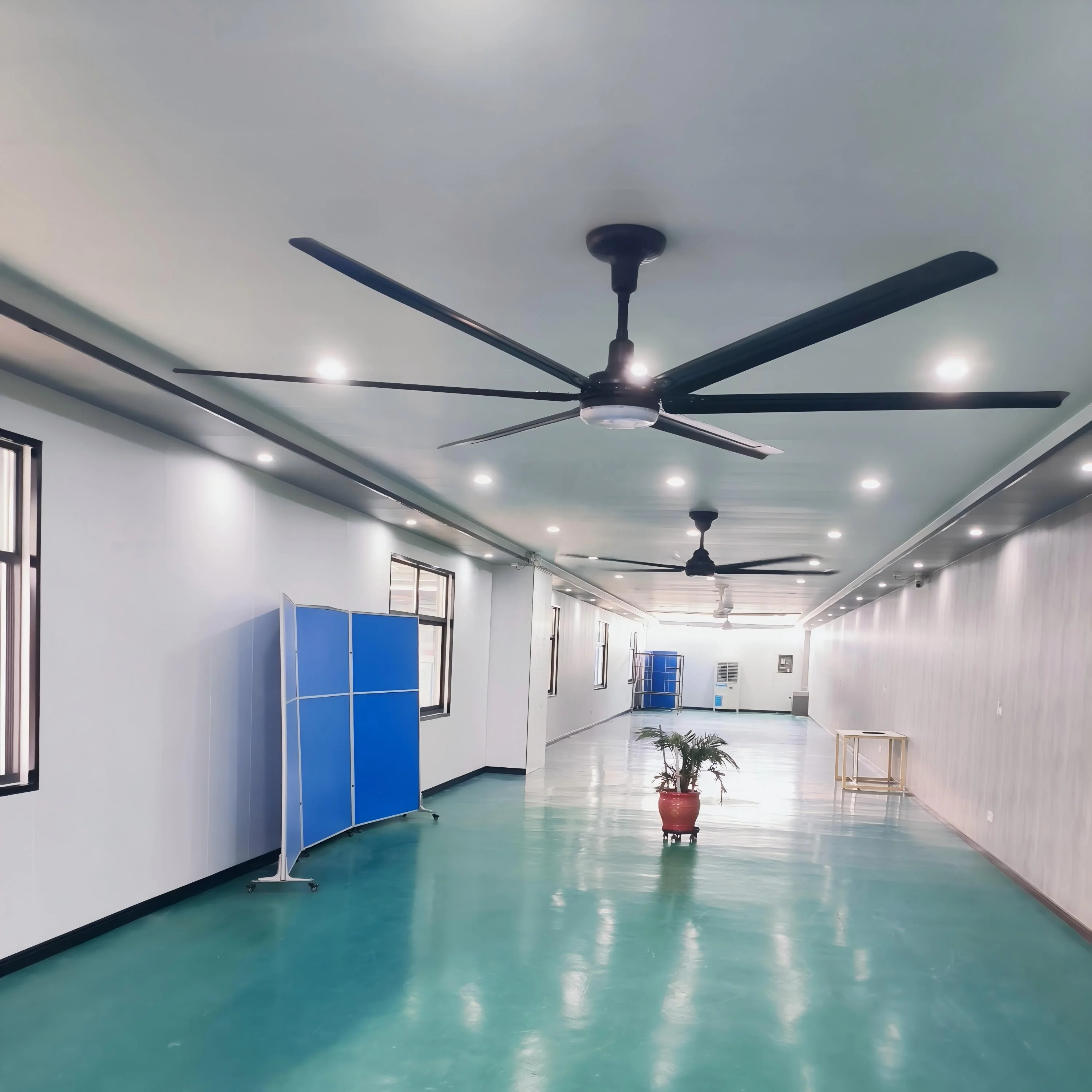 Commercial Industrial Use 1.5m 2m 2.5m 3 m HVLS Fan Big Volume 6 Blades Ceiling Fan for Restaurant Gym Large Venue