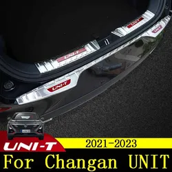 For Changan UNI-T UNIT 2021 2022 2023  stainless steel Rear Bumper Protector Sill Trunk Rear guard Tread Plate