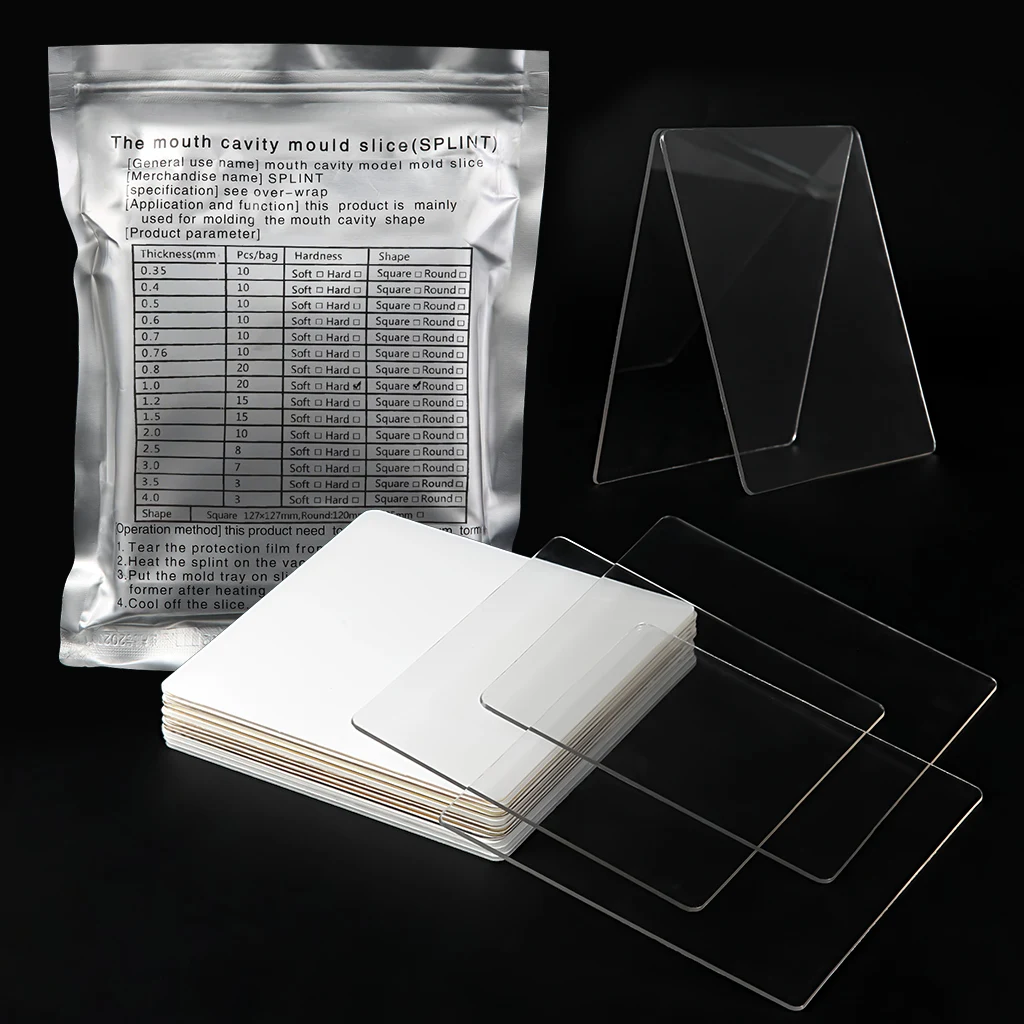 AZDENT Dental Kieferorthopädische Schienen-Vakuumformfolie Weich/Hart 1,0/1,5/2,0/3,0mm Zahnmedizinisches Thermoformmaterial – Detail 1