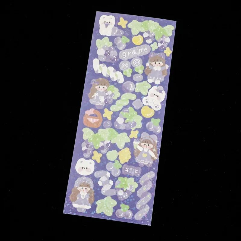 Serie MagicGirl adesivi Guka fatti a mano fai-da-te adesivi per notebook Guka tagliati al laser in PVC impermeabile all'ingrosso