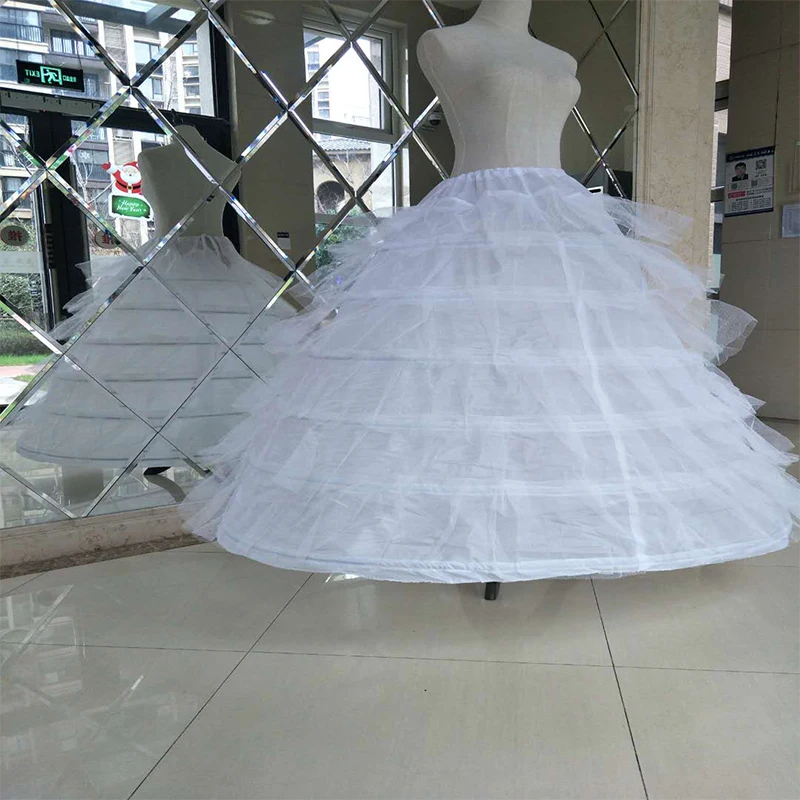 Lengthened Extra Large Bridal Wedding Dress Performance 6 Steel 6 Gauze Adjustable Six Bones Crinoline Performance Skirt