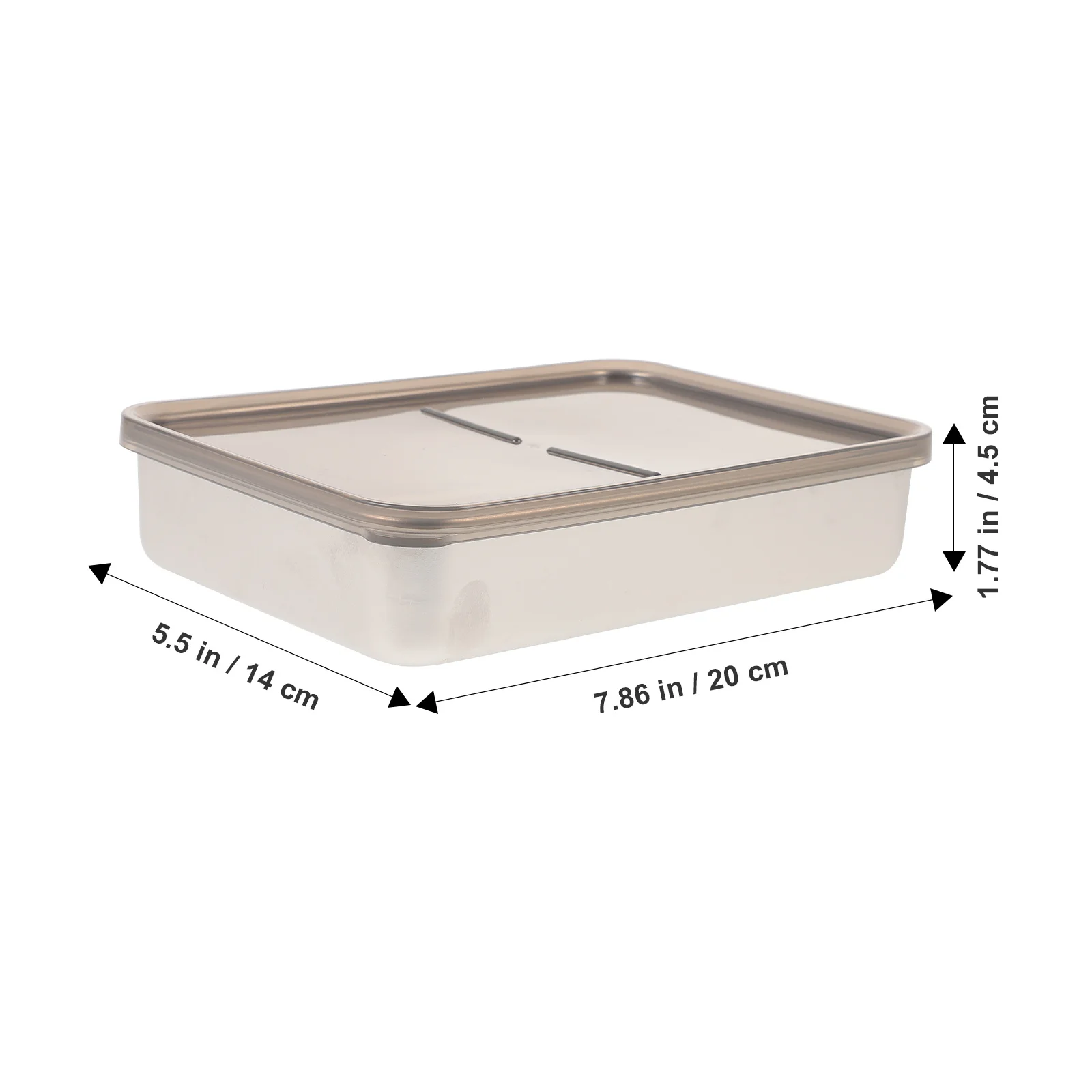 

Food Preservation Box Stainless Steel PP Material Rectangular Portable Lunch Container for Camping Picnic Office Refrigerator