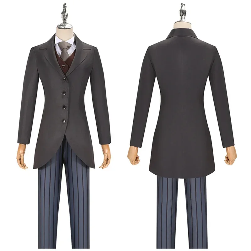 Anime Tim Burton  Bride Victor Van Dort Cosplay Costume Uniform Suits Jacket Pants Outfit Halloween Carnival Suit for Men MN11