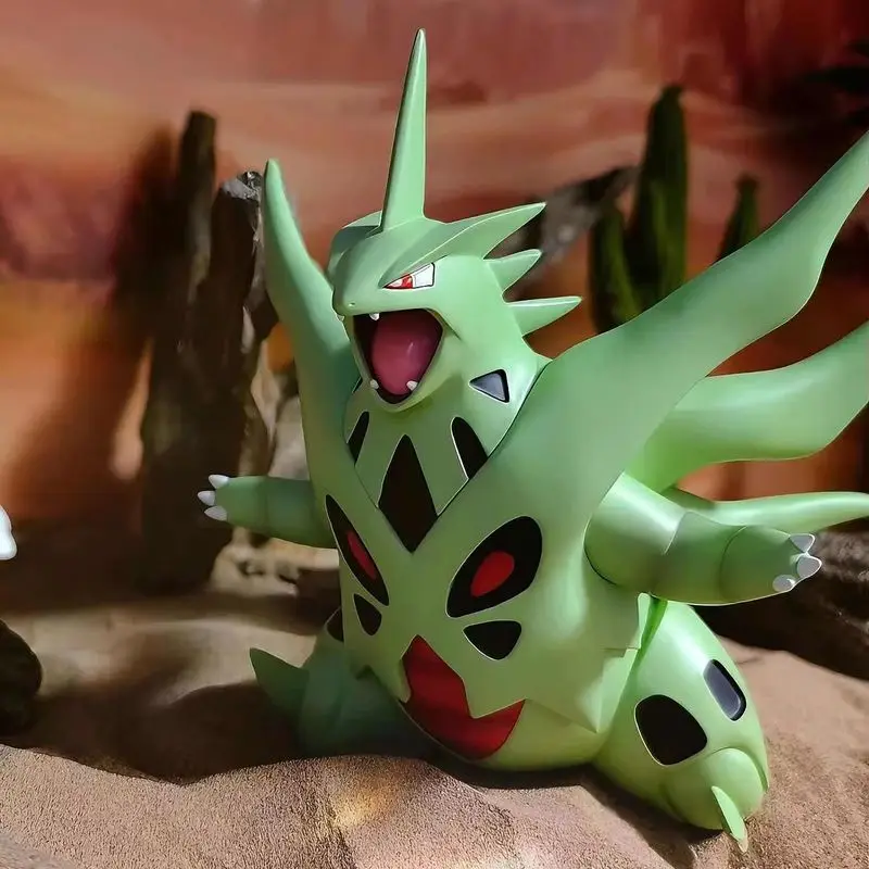 14cm Pokemon Tyranitar Anime Figure Cartoon Pet Elf Evolution Upgrade Kawaii Doll Model Statue Ornament Children'S Christmas Toy