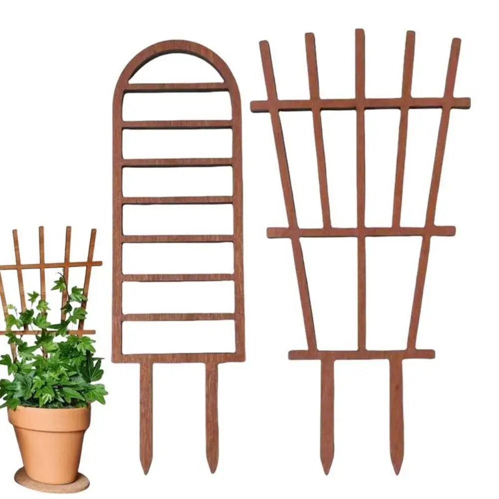 2Pcs New Grow Upright Plant Support Frame Small Trellis Stable Plant Support Stakes Aesthetic Durable Plant Trellis for Climbing