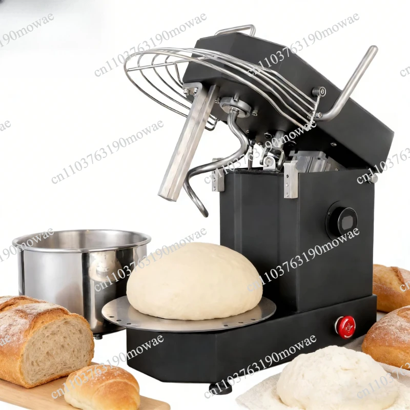 HM-5TD 5L Desktop Dough Mixer 2kg Capacity, Household Flour Mixer
