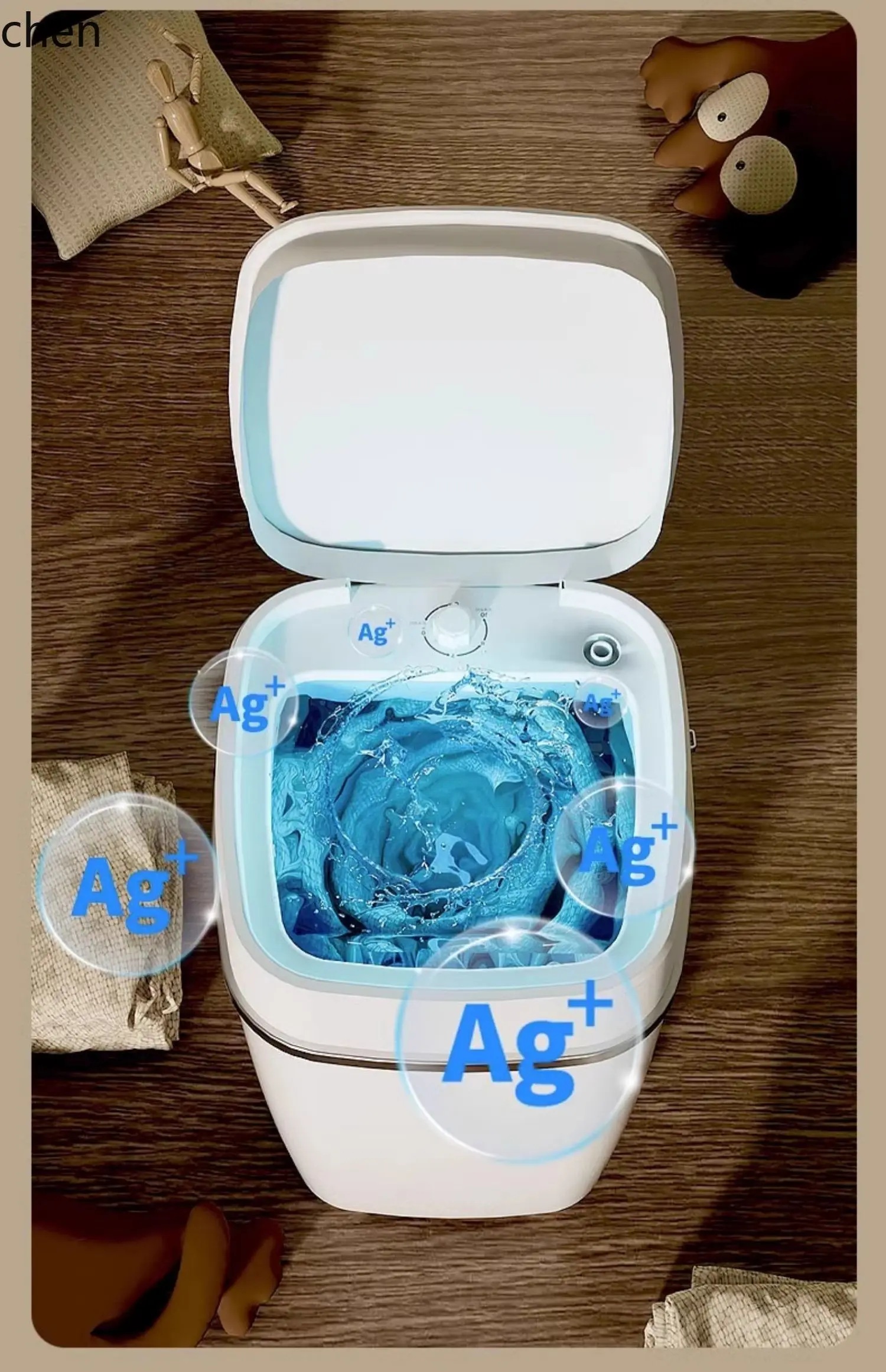 HTT เครื่องซักผ้าขนาดเล็ก mini elution แบบบูรณาการหอพักเต็มกึ่งอัตโนมัติถังเดียว