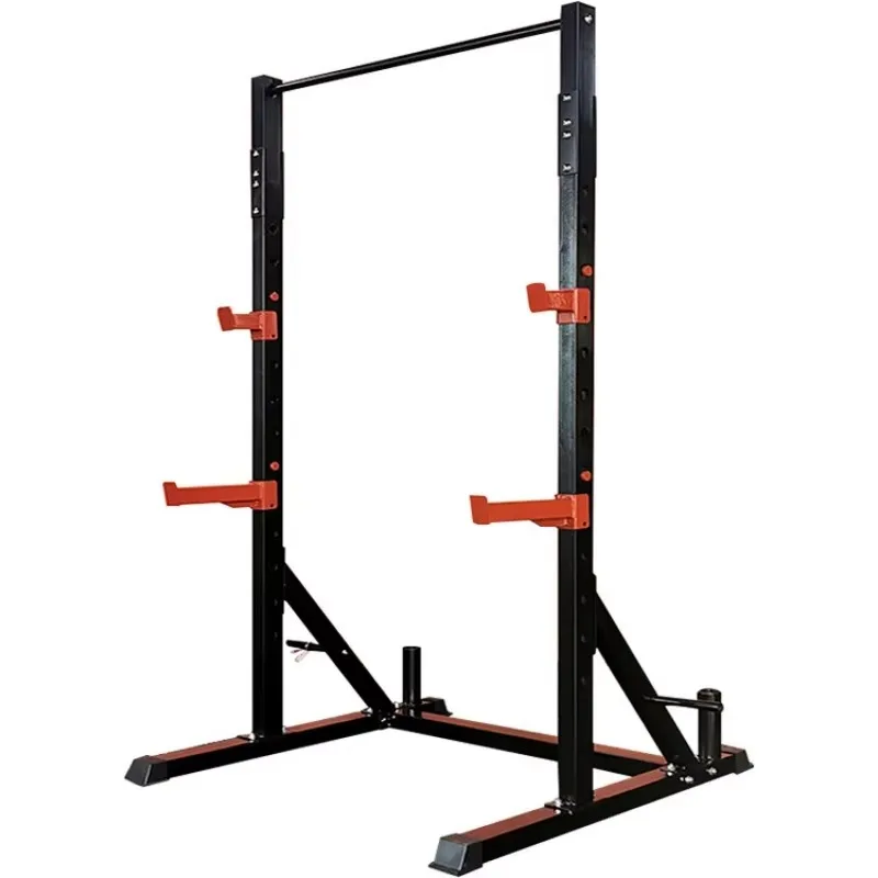 Commercial Use Home Fitness Equipment Squat Rack with Smith Machine Weight Bed Barbell Rack Pull-up Gym Squat Rack