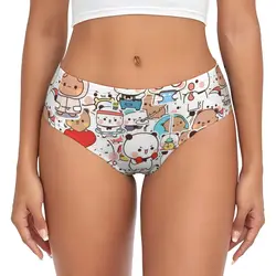 Custom Womens Panda Bear Couple Cartoon Panties Breathable Bubu And Dudu Briefs Underwear