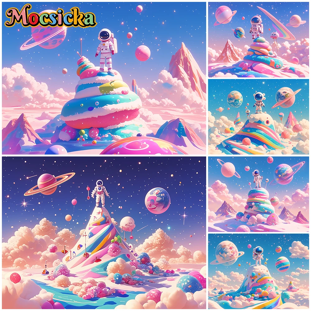 

Mocsicka Cake Crush Background Photography Colorful Dessert Mountain Birthday Party Supplies Decorations Children Photo Backdrop