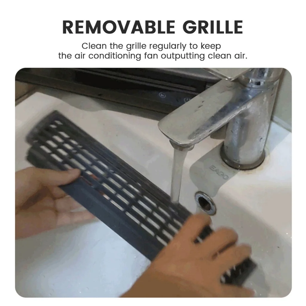 EDON E868 مروحة تبريد هواء مثبتة على الحائط بقوة 20 وات، تبريد سريع، سهلة التركيب، مروحة تكييف هواء المطبخ المنزلية بدون أوراق