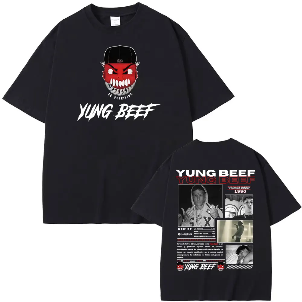 Rapper Yung Beef Album 2025 Tour Graphic T Shirt Men's Clothing Street Hot Sale T-shirts Unisex Short Sleeve Oversized Tee Shirt