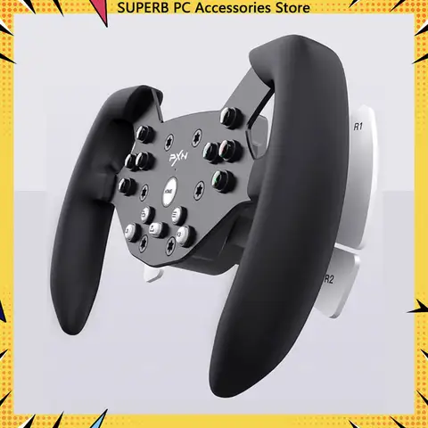 New PXN W V10-F Formula F1 Gaming Steering Wheel Racing Disk Adapted to V10/V10Pro Steering Wheel for Racing Enthusiasts and Gif