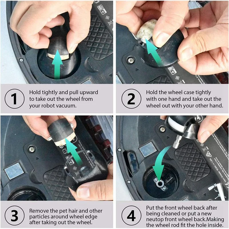 ABBR IRobot Roomba I3 I3+ I4 I6 I6+ I7 I8 E5 E6 E7 J7 7550 3550 3150 5150 6198 7150 앞바퀴 캐스터 사이드 브러시