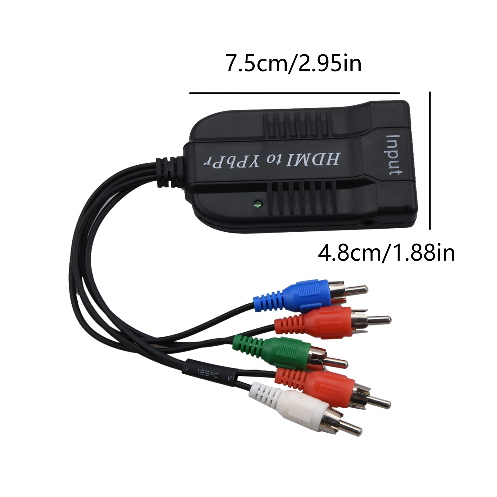 1Pc HDMI-compatible to YPBPR Male Converter Adapter HDMI-compatible to 5RCA RGB YPbPr With Component Video Cable Support 1080P view 6
