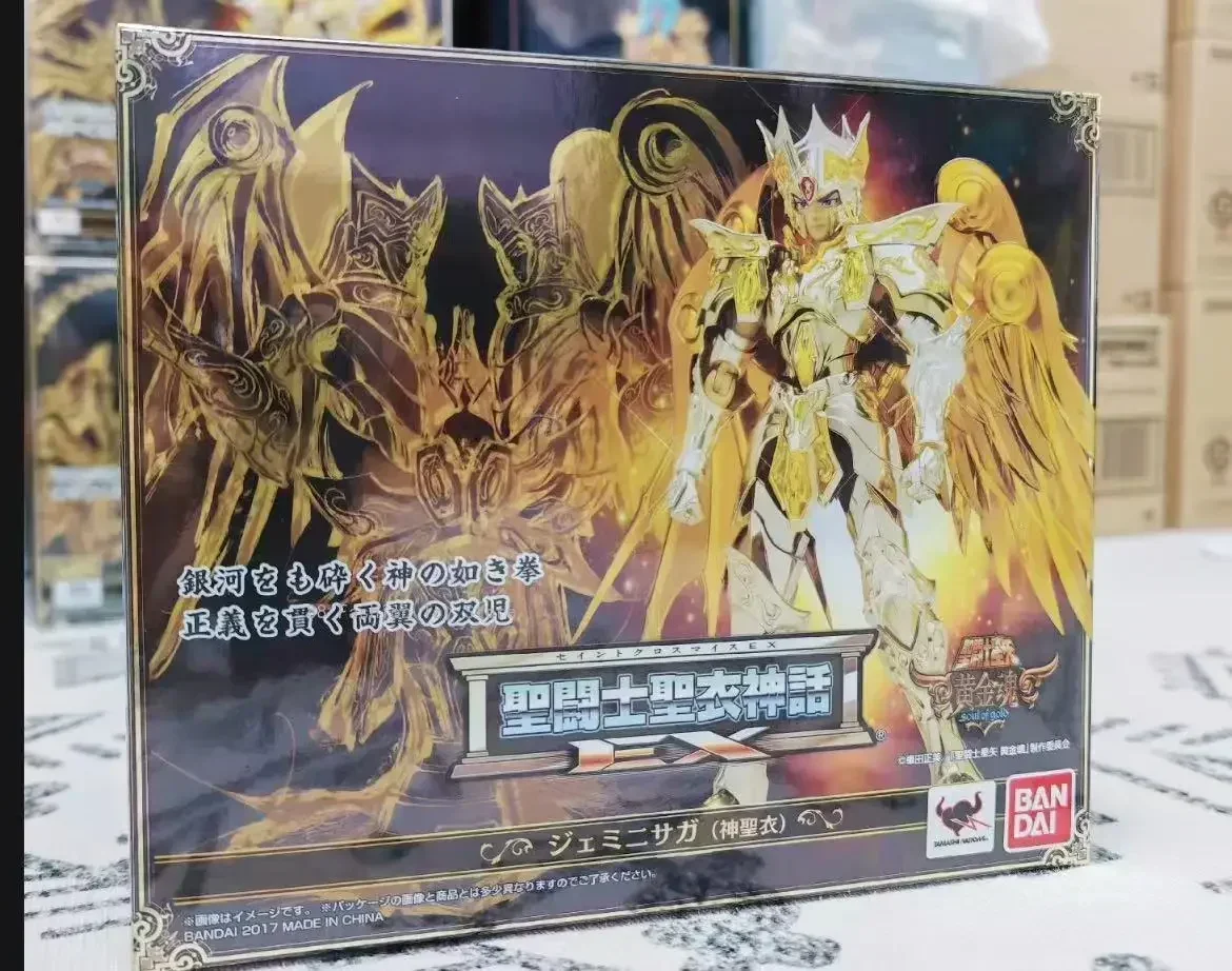 In Stock Original BANDAI Saint Cloth Myth EX Gemini Saga Soul of Gold Anime Figures Action Figures Toys Collection Gifts Models