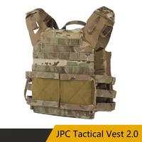 Sport Vest Men JPC2.0 Breathable Adjustable Quick Release Airsoft Vest Nylon Hunting Carrier for Outdoor Paintball Training