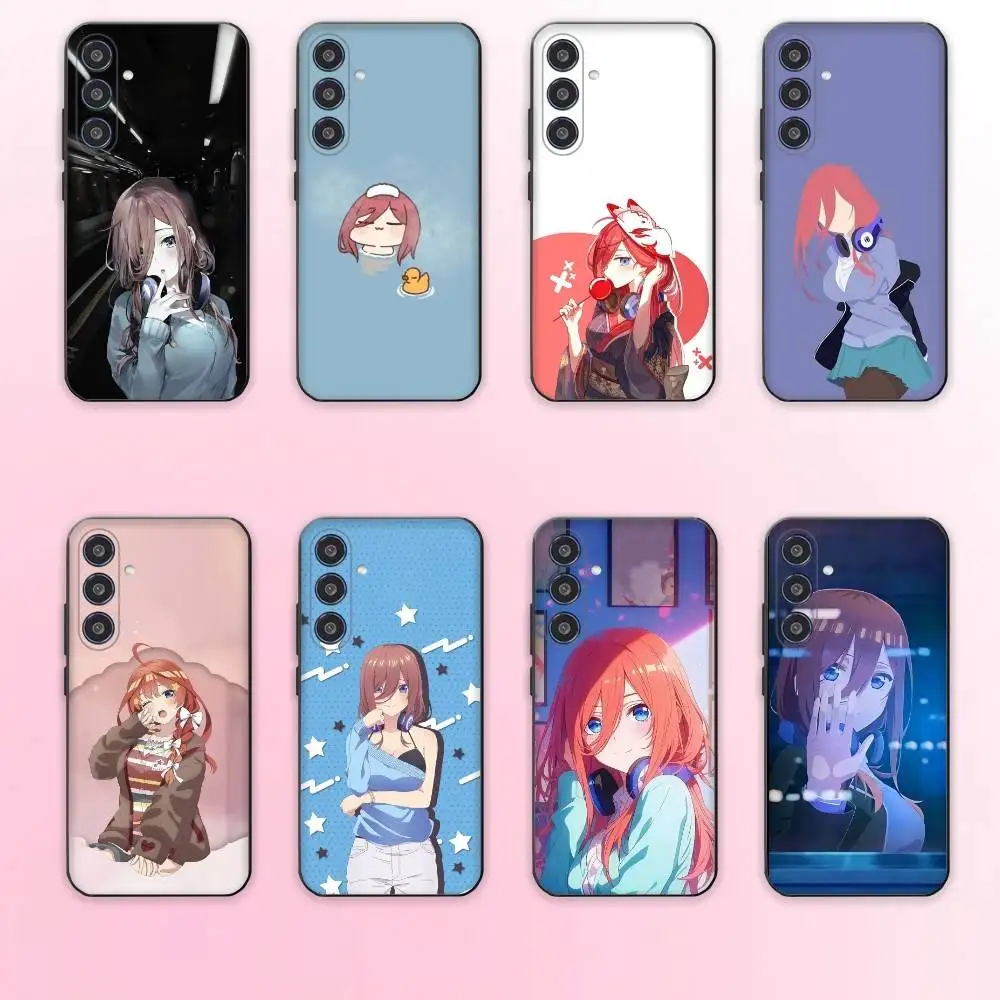 

Nakano Miku phone Case For Samsung Galaxy A73,A72,A71,A70,A53,A52,A51,Others Soft Black Shell