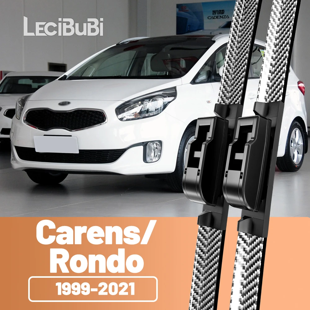 2 stücke Frontscheibe Scheibenwischerblätter Carbon Faser Scheibenwischer Für Kia Carens Rondo 1999-2021 2006 2007 2010 2013 2014 2018