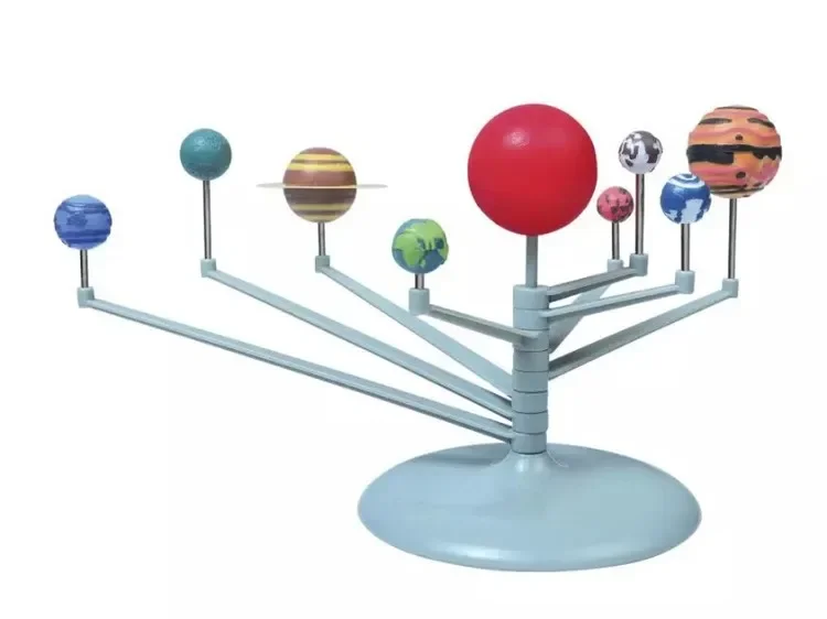 

[Funny] Education toys learning DIY planet Solar System Planetarium puzzle toy Assemble, paint and learn Teaching props model