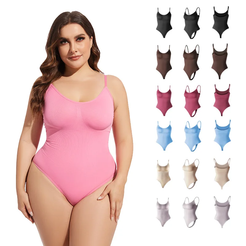 

2025 Hot-selling Seamless Body Sculpting Onesie Belly and Hip Lift One-piece Suspender Corset