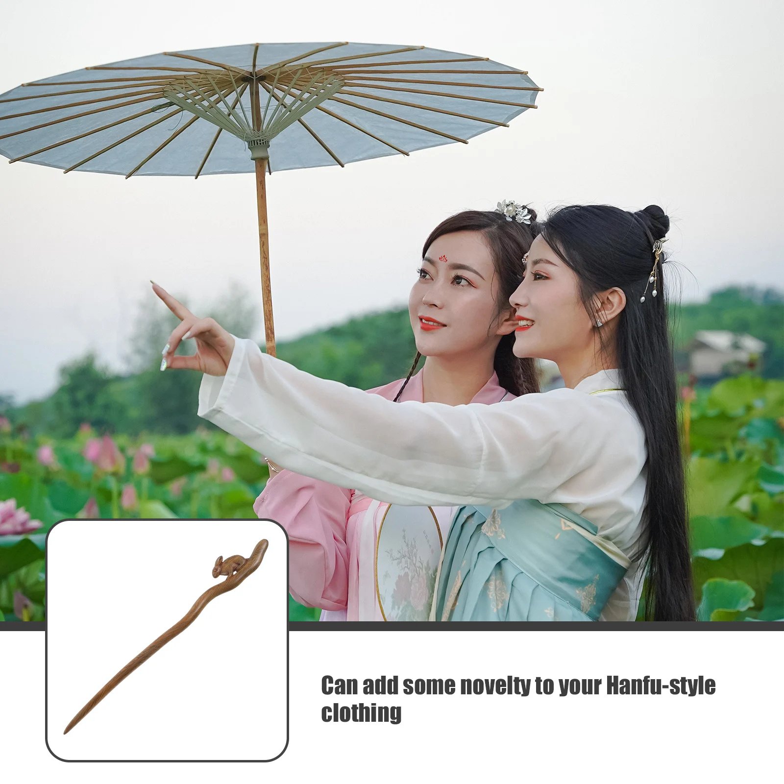 

Rabbit Stick Decorations Wooden Chinese Style Hair Accessories For Buns Women Elegant Hair Chopstick Party Ceremony