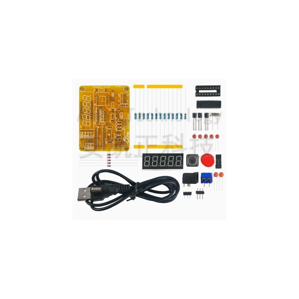 Design of High-precision Crystal Oscillator Measurement Circuit 1Hz - 50MHz Digital Frequency Meter DIY Electronic Production We