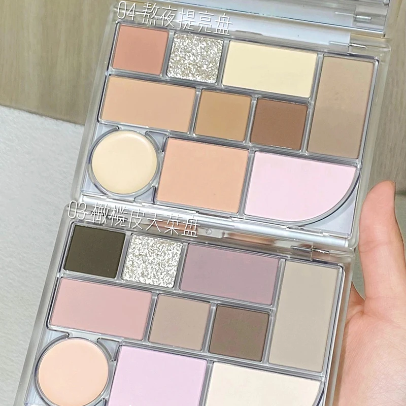 DIKALU-Plaque de combinaison de maquillage paticolor, plaque de fard à barrage, fard à joues, contour, point culminant, couleur de la terre, nouvelle règle