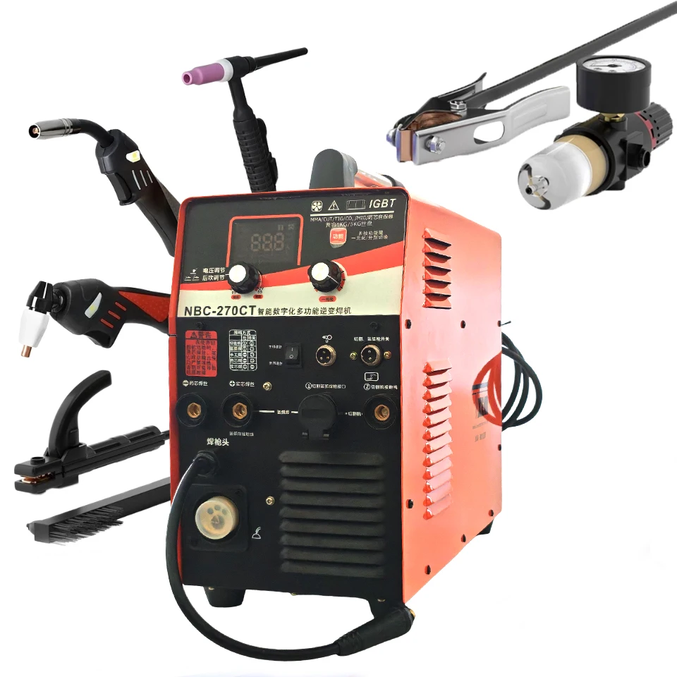 

Заводская продажа 220 В, машина для плазменной резки, сварочный аппарат MIG TIG MMA, многофункциональный сварочный аппарат с компрессором