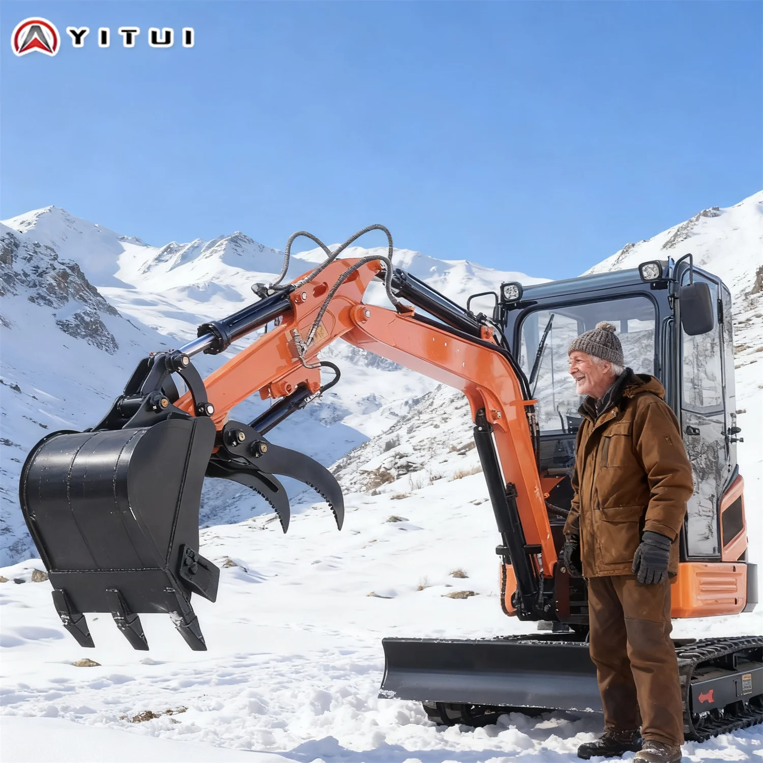 Vendite dirette in fabbrica 3 tonnellate di piccola escavatore Motore Kubota multifunzionale personalizzato Ce Epa Euro 5 Piccola escavatore