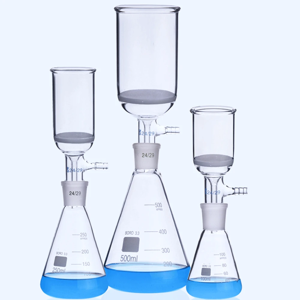 진공 여과 증류 필터 병 키트, 실험실 유리 제품, 화학 실험, 50 100 250 500, 1000ml