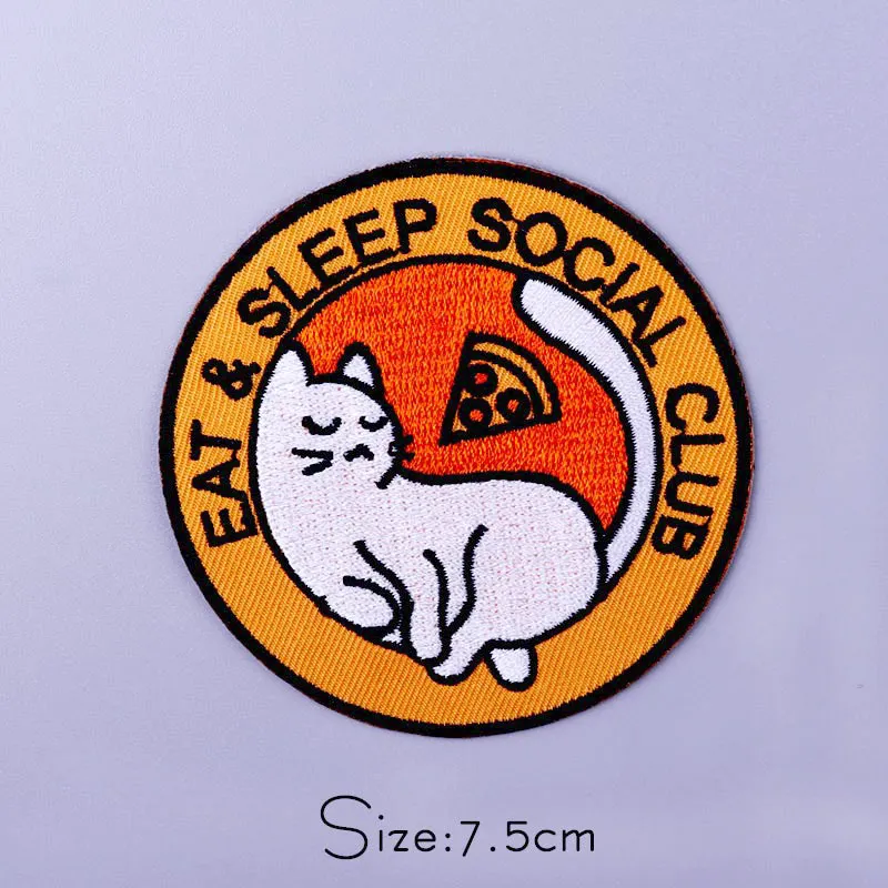 Cartoon Tier Eisen Auf Patch Auf Kleidung Gestickte Patches Für Kleidung Thermoadhäsive Patches Katze Dinosaurier Patch Kleidung Abzeichen – Detail 10