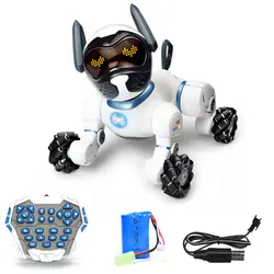 Smart RC Dog Programmable Robots Puppy Electronic Remote Control Animal Sing Song Dance USB Chargeable Electric Pet Kids Gift