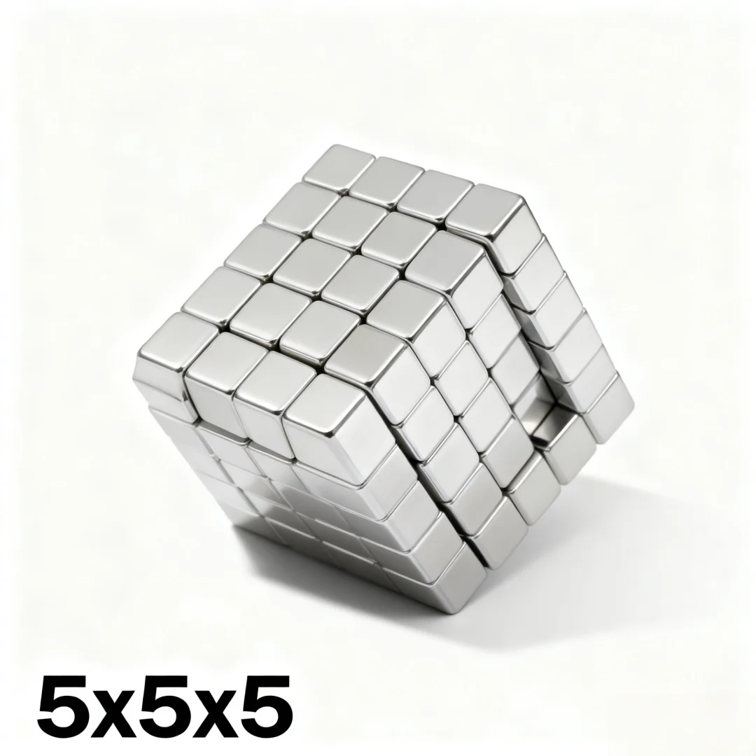 5x5x5mm Super Strong Magnet N35 Block Magnetic NdFeB Neodymium Magnet Powerful Disc imanes Refrigerator Magnets