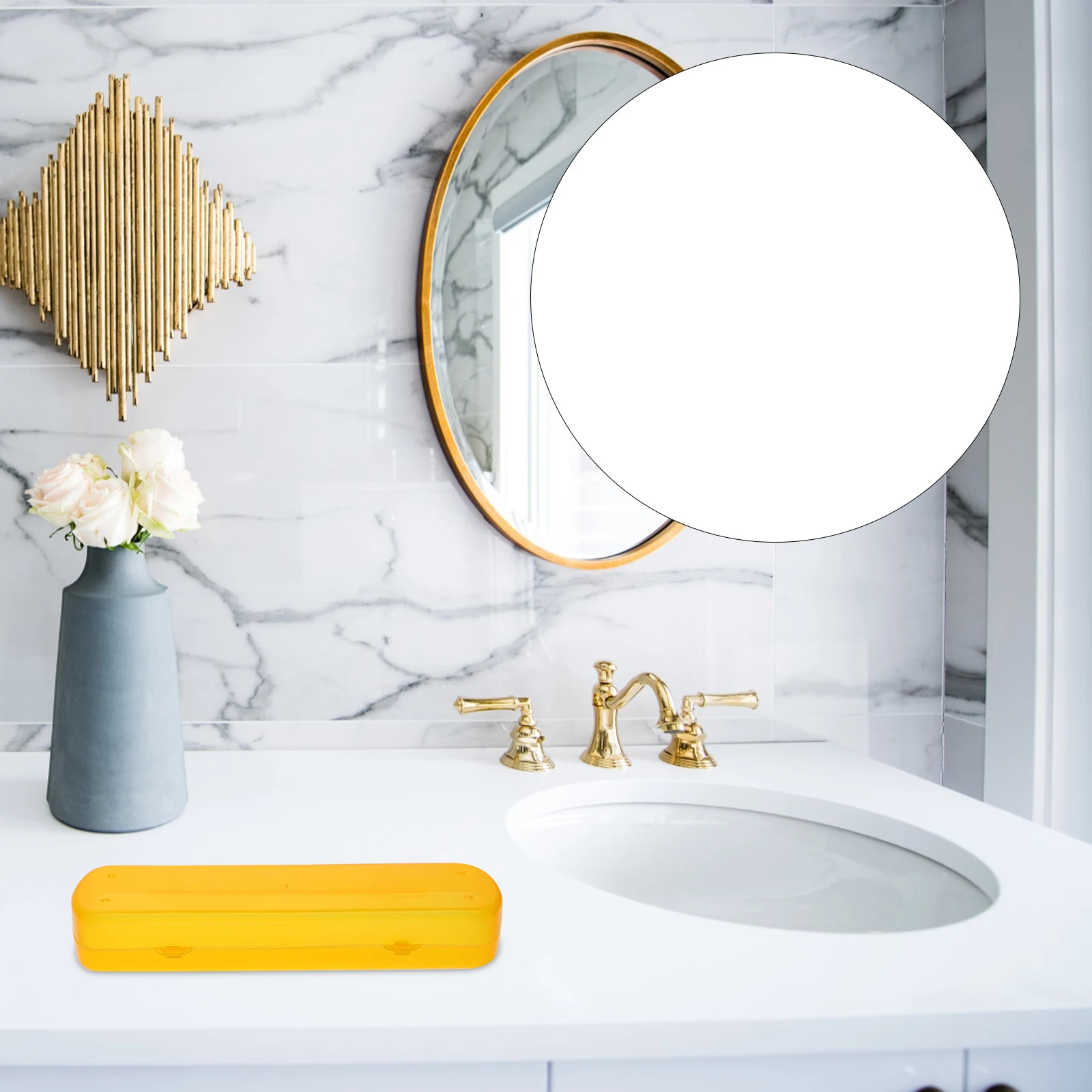 5 قطع من حامل فرشاة الأسنان ومعجون الأسنان، حقيبة سفر مدمجة وخفيفة الوزن ومتعددة الوظائف مع غطاء للأعمال المنزلية