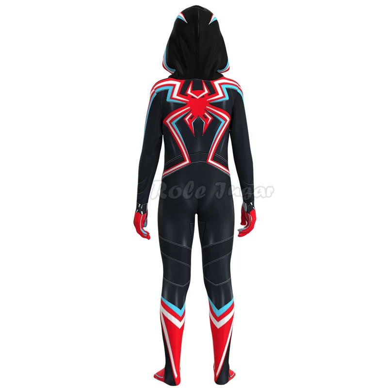 Costume de Cosplay SpidSuffolk pour Fille, Tenue Zentai Sexy pour Enfants, Costume Gwen Super Foreddrums, Costumes d'Halloween, ixde la Journée des Enfants