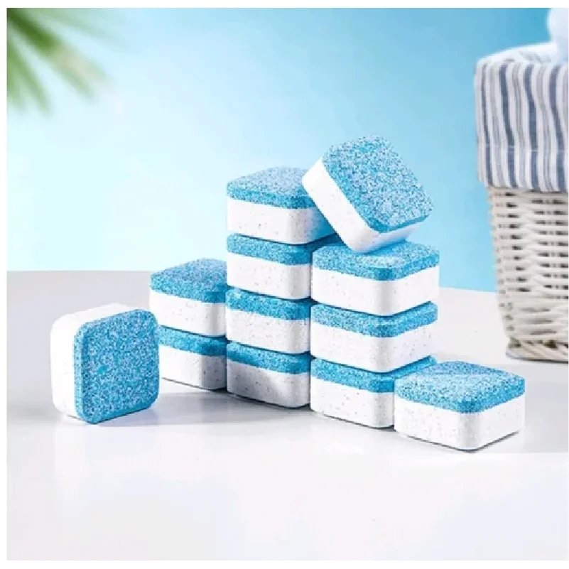 Kit 10 Tablets Pastilles Clean Cleaning Washing Machines-Neverdie Store