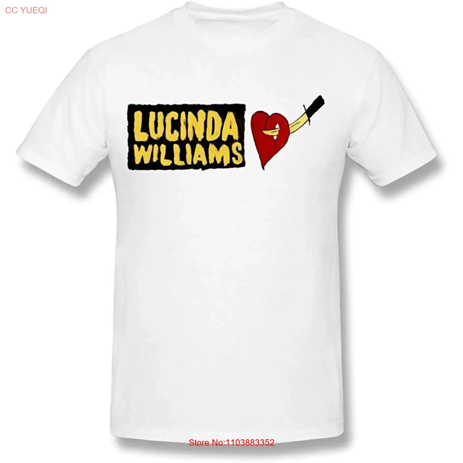 Camiseta masculina lucinda williams com logotipo, camiseta branca de algodão s 5xl t345, vintage, lavada, gráfica, casual, elegante, confortável, streetwear
