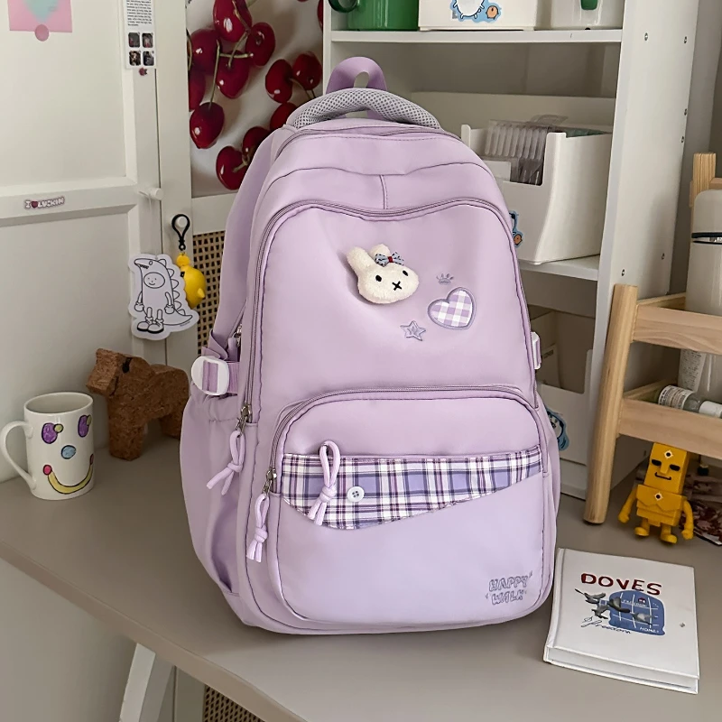 Casual Fashion Preppy Style Backpack Student Party Healing Feeling Class Commuting Bag Holiday Travel Lightweight Backpack