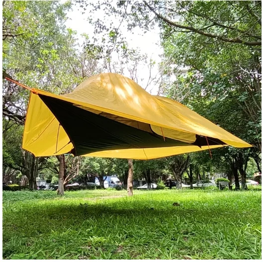 Triangle Tree Tent Hammock Family Travel Camping Fishing Self-driving Tour Outdoor Waterproof Extra Large Family Hammock