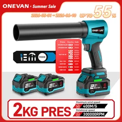 4000W Brushless 300000RPM Electric Turbo Blowers Jet Fan Handheld Leaf Blower Dust Blowing Tool For Makita 18V Battery Pins