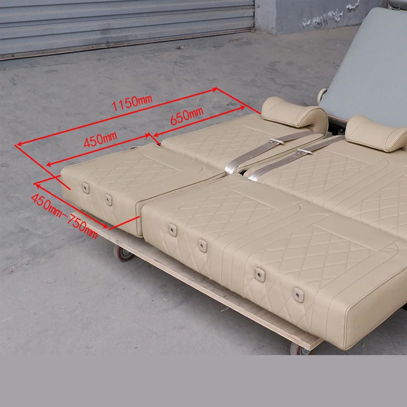 Suitable for car beds and seats, with adjustable backrest angle, can be laid flat to become a bed or chair for bed cars, RVs, an