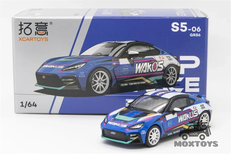 PopRace 1:64 GR86-Wakos Racing XCarToys نسخة الحزمة Diecast نموذج سيارة #4