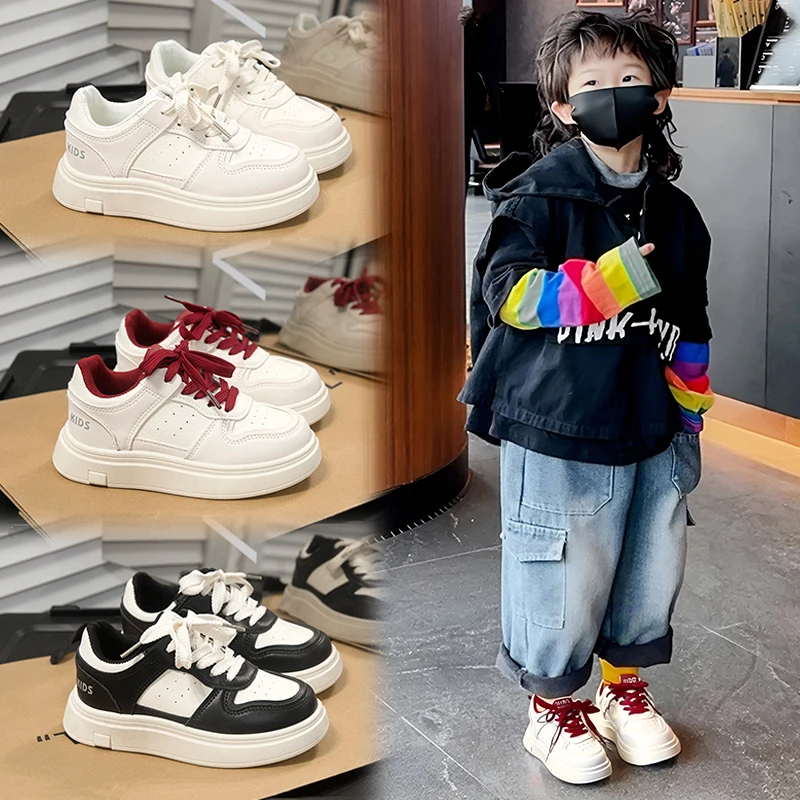 

Весна и осень 2024, новые кроссовки для мальчиков, универсальные туфли на мягкой подошве, повседневные белые кроссовки для девочек