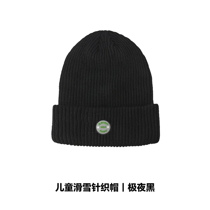 Nuovi berretti lavorati a maglia da sci per bambini autunno e inverno caldi berretti da ago e filo per uomo e ragazza all'aperto filo per bambini alla moda