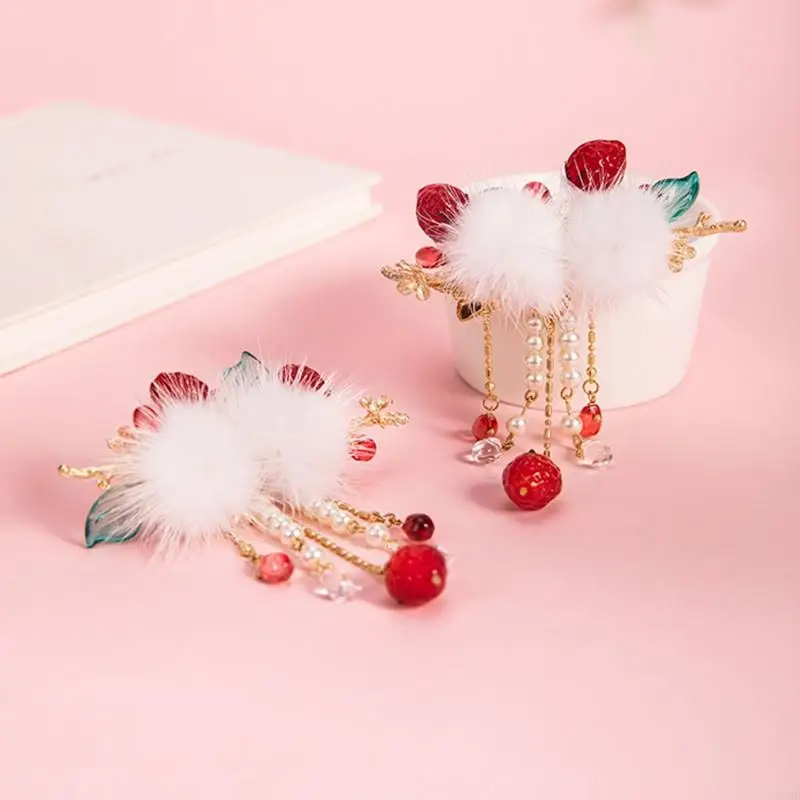 49 aardbeientashaarbooters voor frisse stijl Kids Festival Haarspeld Haar Supp