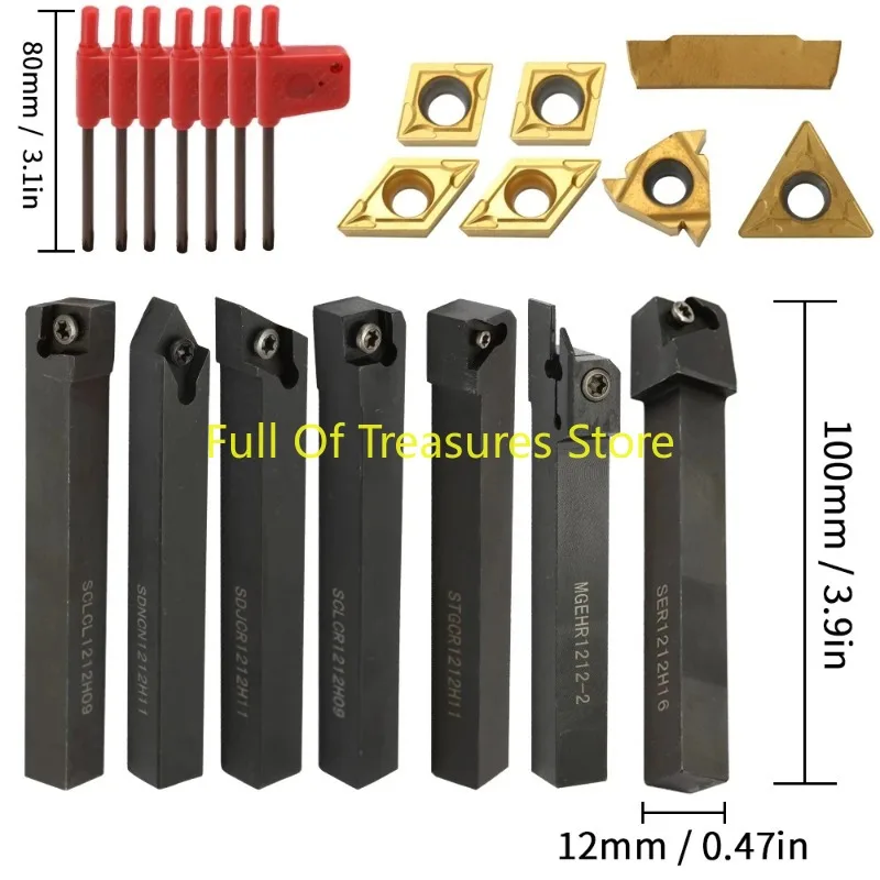 16/12/8/10mm Solid Carbide Inserts Holder Boring Bar DCMT CCMT With Wrenches For CNC Lathe Turning Tools lathe cutter lathe tool