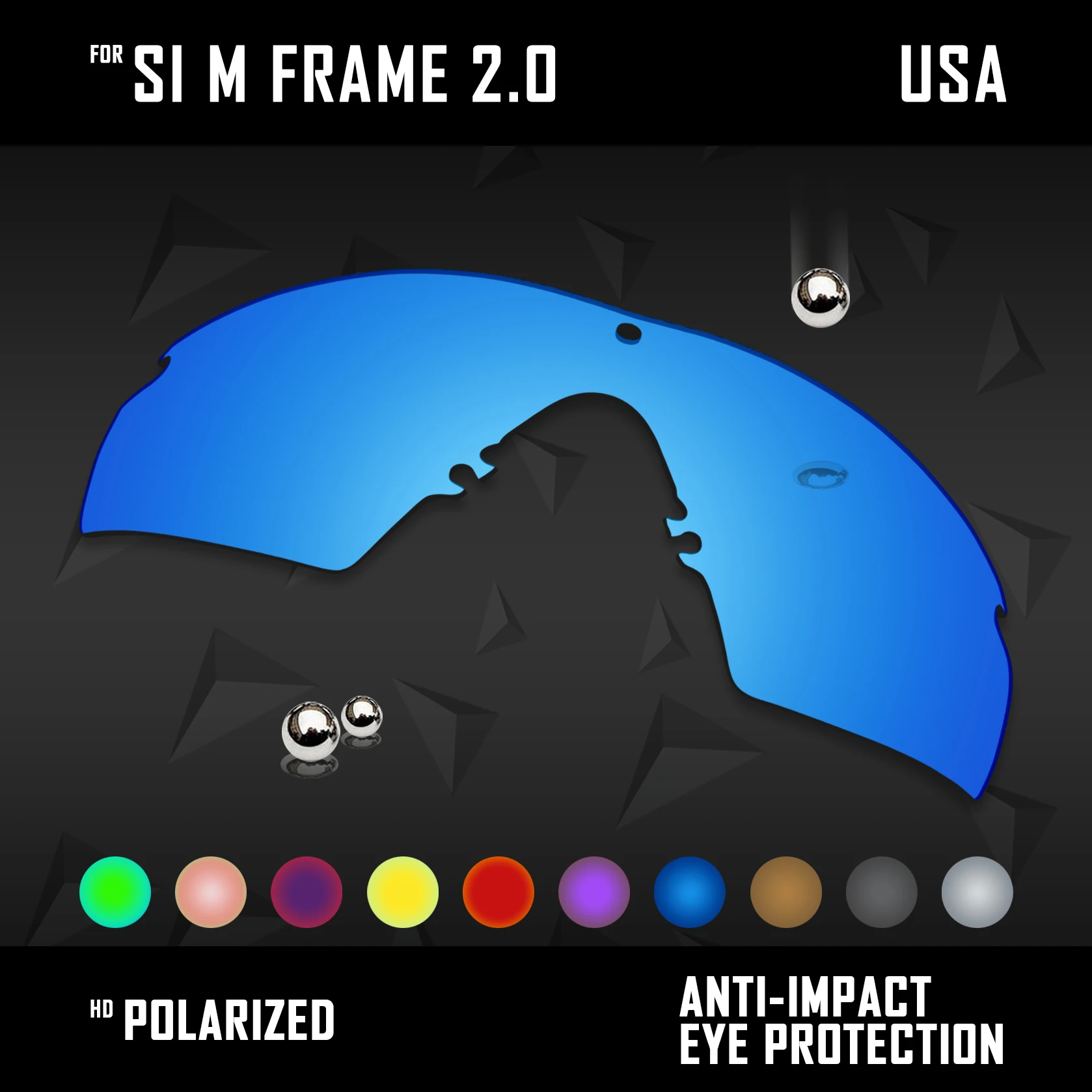 

OOWLIT Polarized Lenses Replacements For Oakley SI M Frame 2.0 & 3.0 | Sl Ballistic M Frame 2.0 | M Frame 2.0 Strike Sunglasses